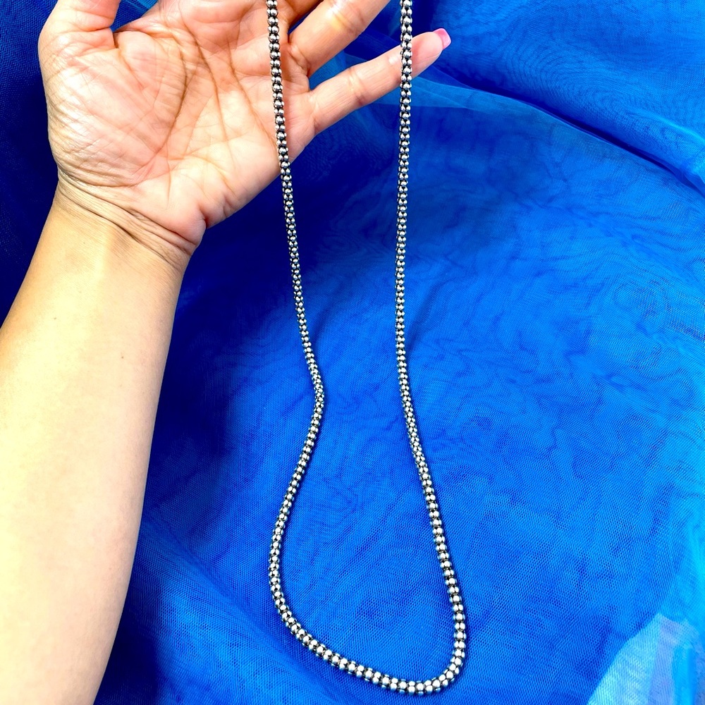 Silpada .925 Sterling Silver Popcorn Necklace.